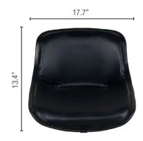 New Holland #SEA-7PNBEX Low Back Pan Seat, Black