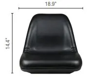 Case IH #SEA-800007X Universal Seat, Black
