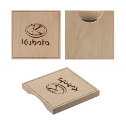 Kubota #KBT278 Kubota Wood Bottle Opener Coaster