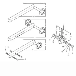 Bush Hog 2820/12820 Flex Wing Cutters Parts Diagrams