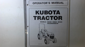 Kubota #6C300-63114 B2320 B2620 B2920 Operators Manual 