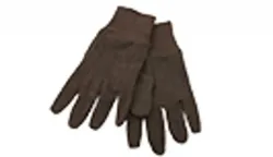 New Holland #MN6200L Brown Jersey Gloves Large Size Gloves