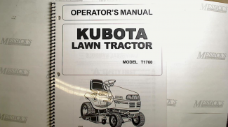 Kubota #K1162-71212 T1570, T1670, T1770, T1870  Owners Manual 