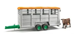 Bruder Toys #02227 1:16 Livestock Trailer w/ 1 Cow