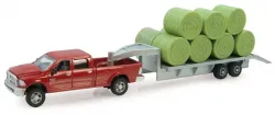 ERTL #ZFN14855 1:64 Ram Pickup w/Trailer and Bales