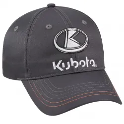 Kubota #2002827300001 Kubota Gray Solid Twill Cap