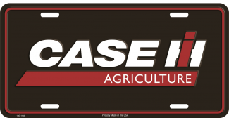 Collector Signs #1812 Case IH License Plate - Black