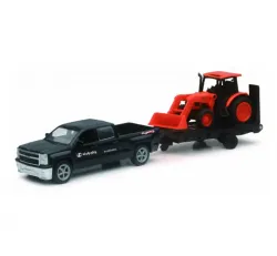 Kubota #77700-08703 1:64 Kubota M5-111 Tractor w/ Chevy Pick Up & Trailer