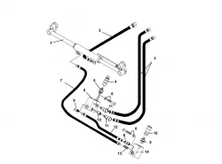 Kubota #K7179 Hydraulic Conversion Kit for K7170 Mechanical Coupler