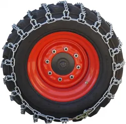 Peerless #0343556 11-17.5 Wide Base Mud & Skid Steer/Loader Tire Chains *2 Link Spacing*