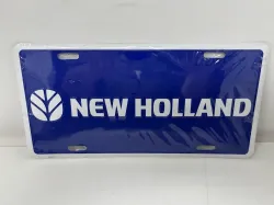 New Holland & Case IH Apparel #20-0519 New Holland Blue / White License Plate