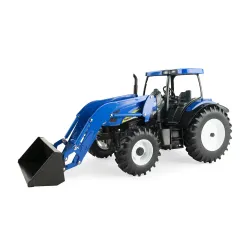 New Holland #ERT13988 1:16 New Holland T6070 Open Station Tractor /w Loader