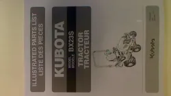 Kubota #97898-43430 BX23S Parts Manual