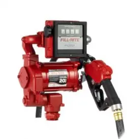 Fill-Rite #FR711VA 115V AC 20 GPM Fuel Transfer Pump with Meter & Nozzle