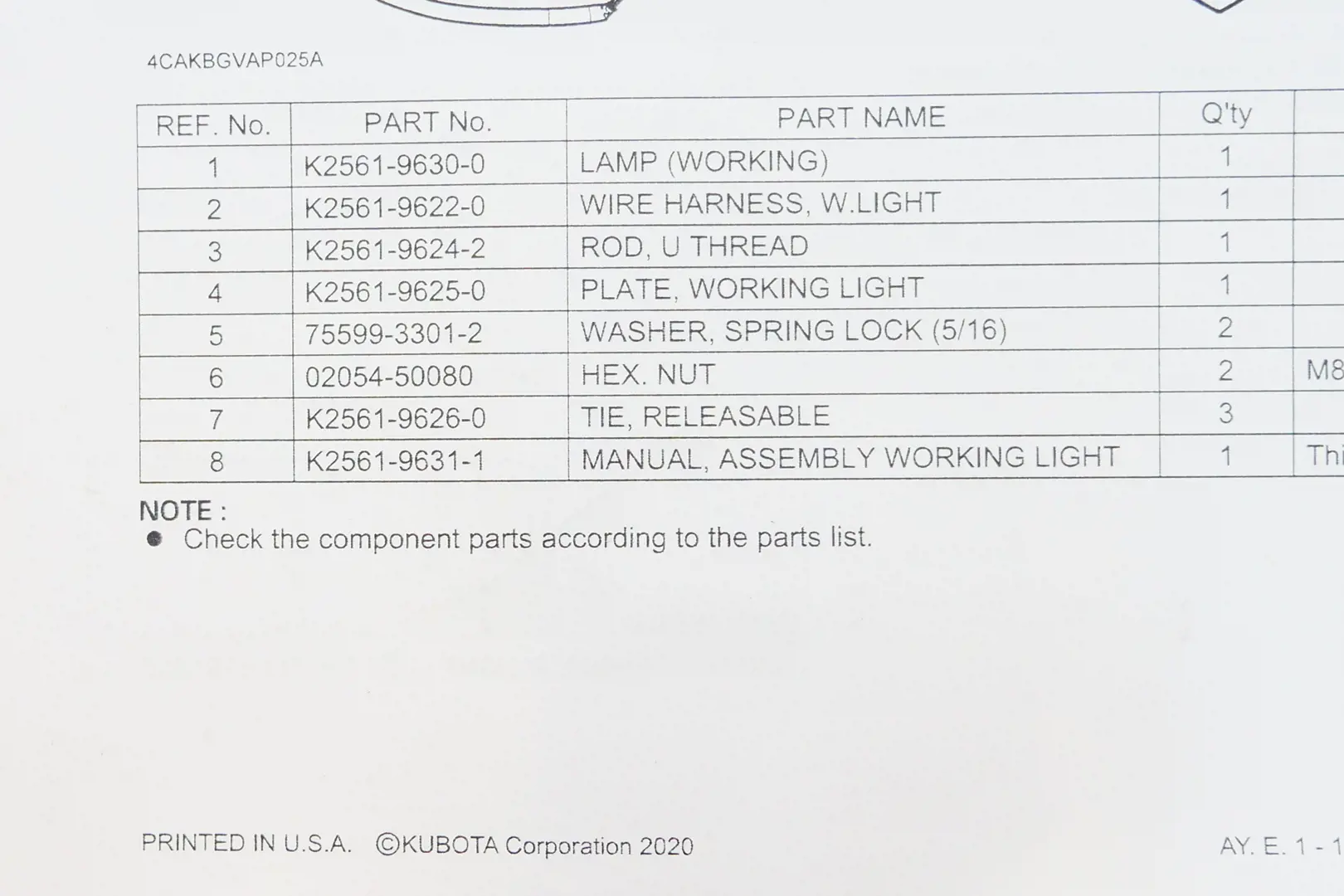 Image 2 for #BX7330 REAR WORK LIGHT KIT