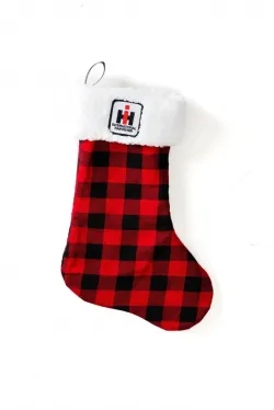 New Holland & Case IH Apparel #53116 IH Logo Red/ Black Plaid Stocking