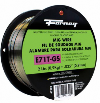 Forney #F42302 E71T-GS Self, .035" x 2 lbs., Steel Flux-Core Welding Wire