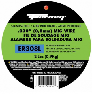 Forney #F42298 ER308L, .030" x 2 lbs., Stainless Steel MIG Welding Wire