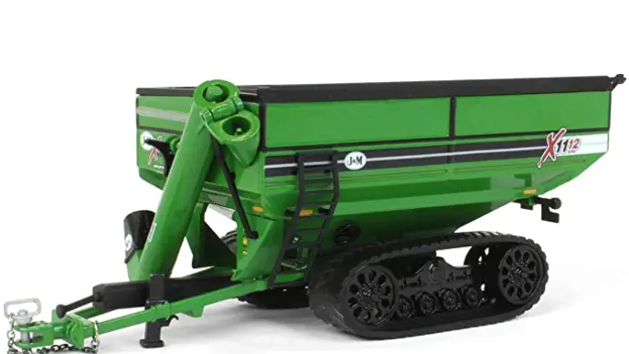 Image 1 for #JMM 021 1:64 J&M X1112 Grain Cart on Tracks -  Green