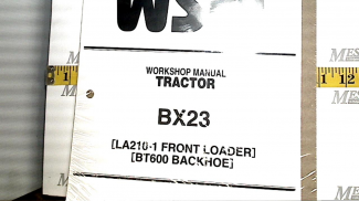 Kubota #9Y011-13220 BX23 LA210-1 & BT600 Tractor Loader Backhoe Shop Manual