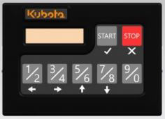 Kubota #77700-10656 SSV Keypad