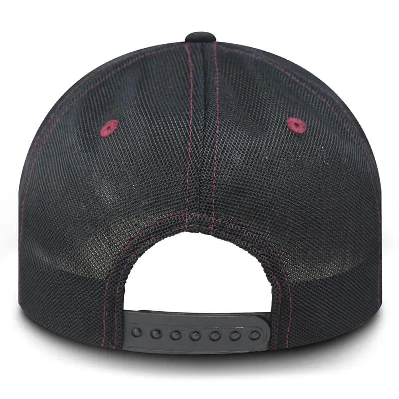 Image 2 for #IH07-2812 Case IH Black/Burgundy Snap Back Cap