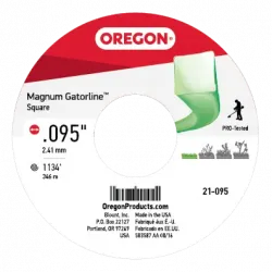 Oregon #21-095 GATORLINE, SQUARE .095 5LB SPOOL