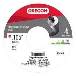 Oregon #22-105 GATORLINE, MAGNUM ROUND .105 3LB SPOOL