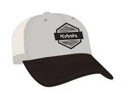 Kubota #2024010392 Kubota Light Gray/Black Putty Mesh Cap