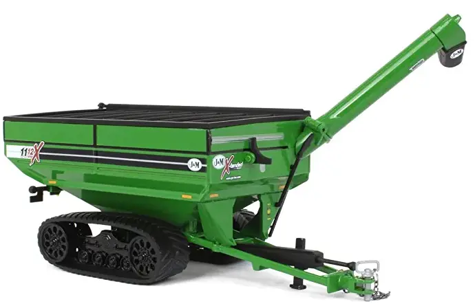 Image 2 for #JMM 021 1:64 J&M X1112 Grain Cart on Tracks -  Green