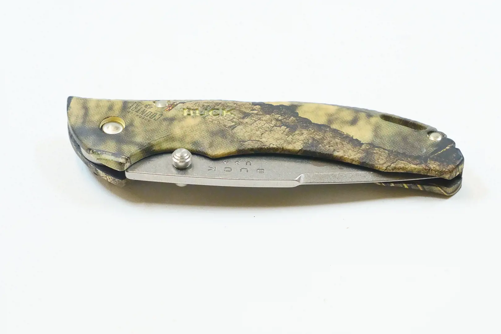 Image 3 for #19VBH01700 Bush Hog Camo Buck Lockback Knife