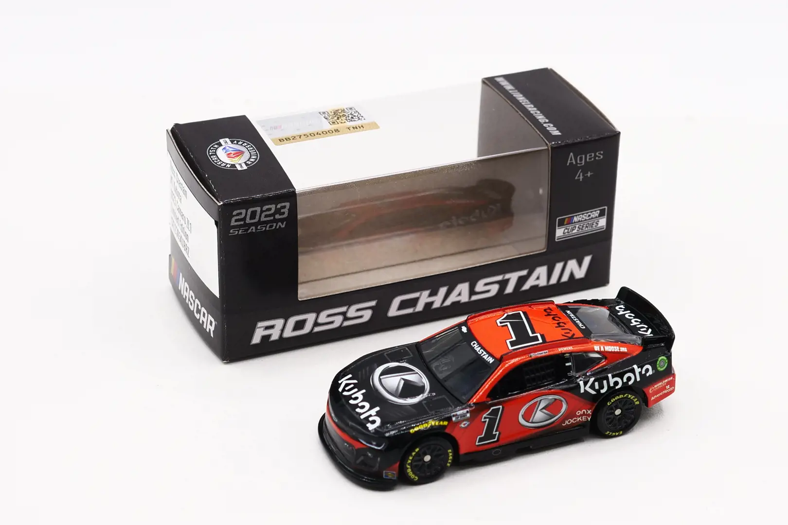 Image 1 for #CX12365KUBRZ 1:64 Ross Chastain 2023 Kubota ARC NASCAR Diecast