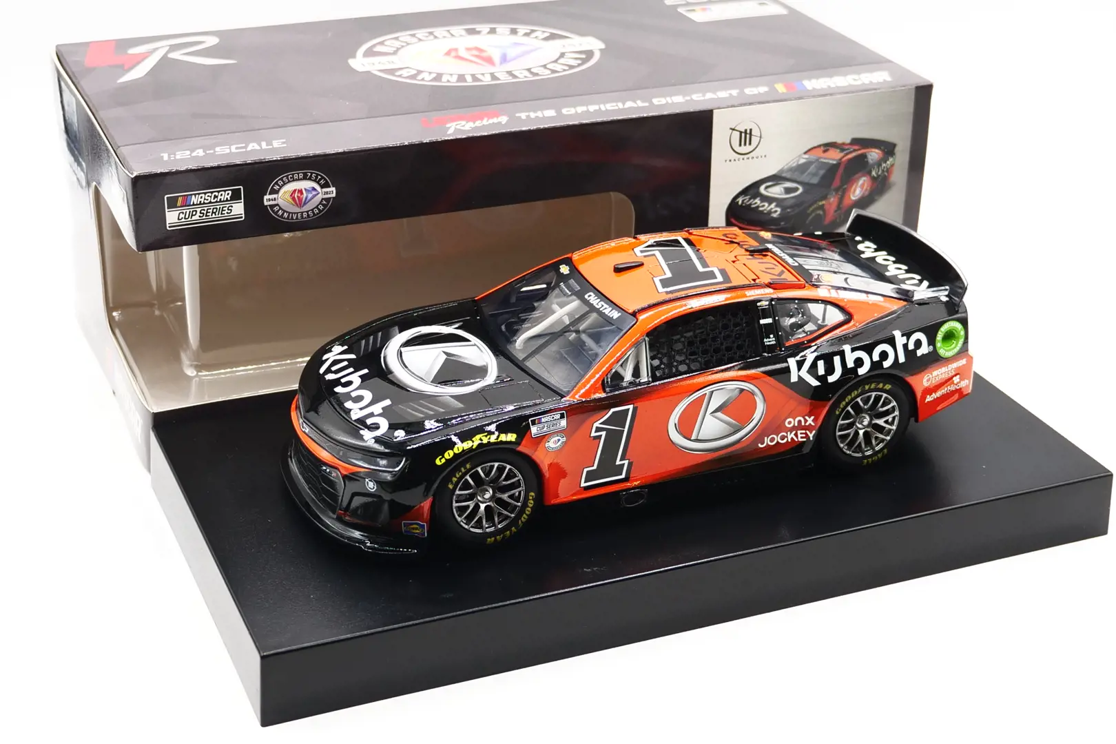 Image 1 for #CX12323KUBRZ 1:24 Ross Chastain 2023 Kubota ARC NASCAR Diecast