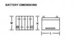 New Holland BATTERY, WET     Part #F560DSW