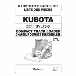 Kubota #97899-13690 SVL75-3 Parts Manual