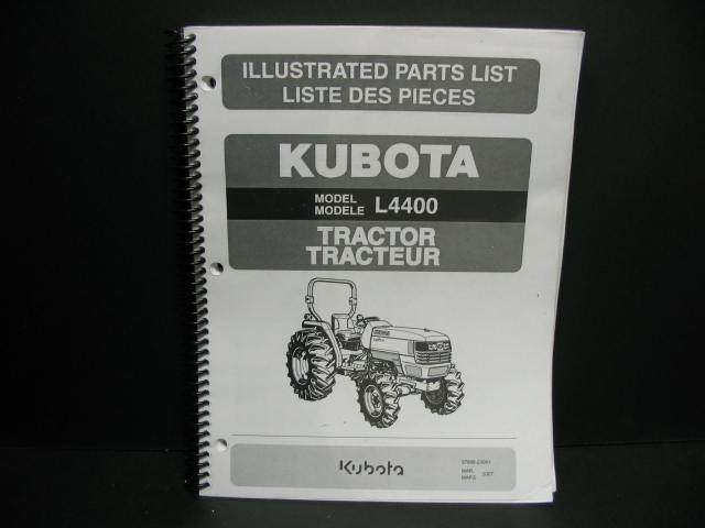 Kubota #97898-23061 L4400 Parts Manual