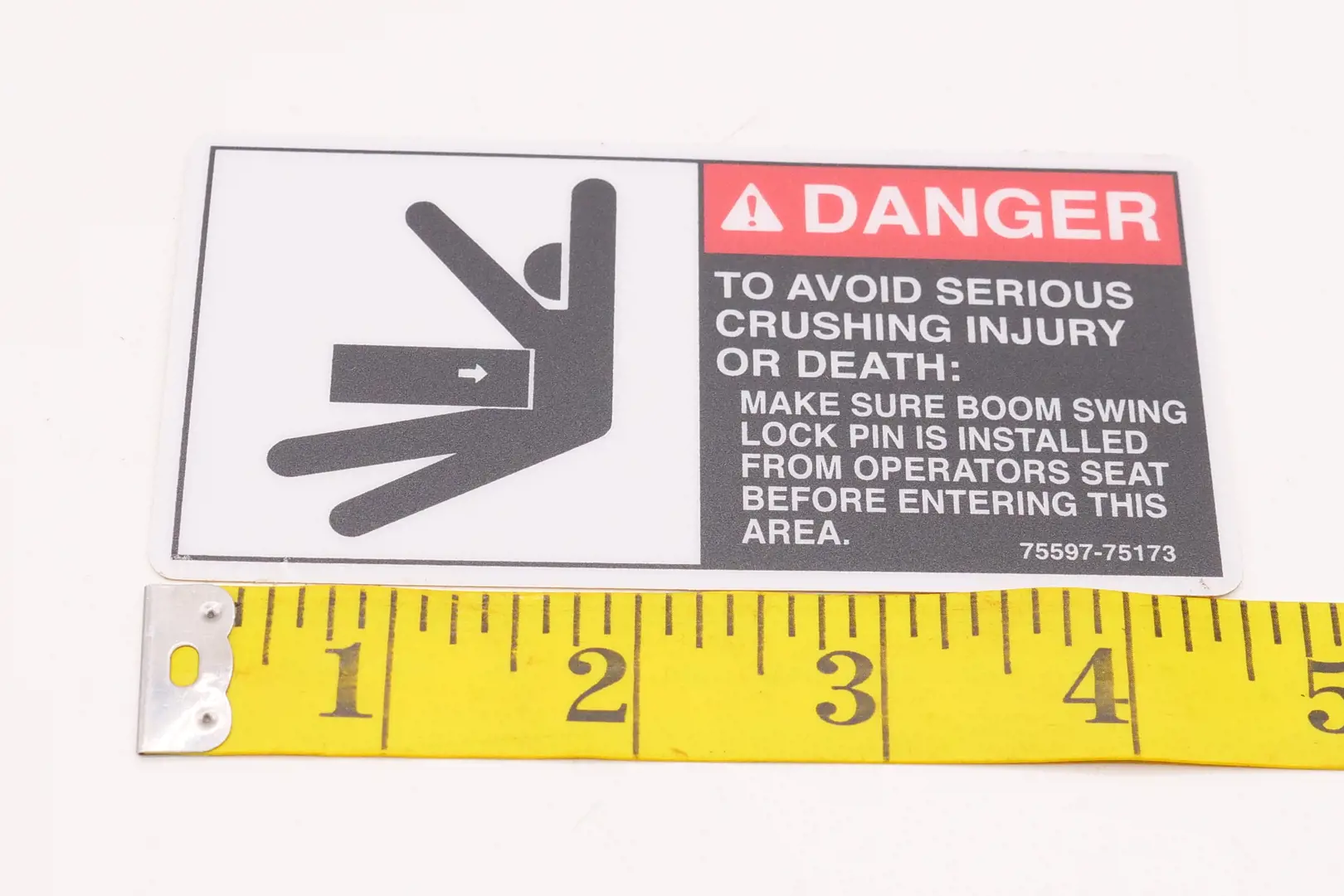 Image 3 for #75597-75173 LABEL, DANGER