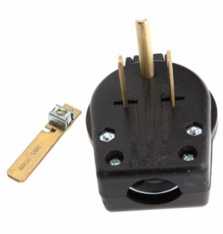Forney #F57602 Pin-Type Electrical Plug, 230-Volt, 50 AMP (32531)