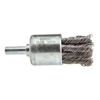 Forney #F60002 End Brush Knotted, 1" x .020" x 1/4" Shank