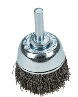 Forney #F60004 Command PRO Cup Brush Crimped, 1-1/2" x .014" x 1/4" Shank