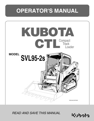 Kubota #V0631-58111 SVL95-2S Operators Manual