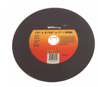 Forney #F72352 Cutting Wheel, Metal, Type 1, 12 in x 5/32 in x 1 in