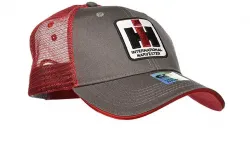IH Gray and Red Mesh Cap Part#IHC09G1