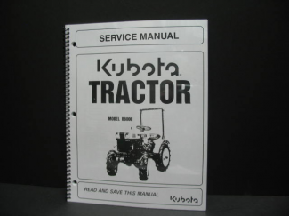 Kubota #70000-70168 B6000 Shop  Manual