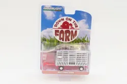 Greenlight Collectibles #48090-F 1:64 Bale Throw Wagon – Silver and Red