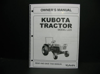 Kubota #34209-19713 L225 Owners Manual