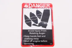 Kubota DECAL,"DANGER" A Part #70060-01212