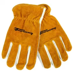 Split Back Cowhide Leather Driver Work Gloves (Men's L) Part#F53124