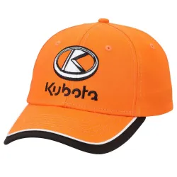 Kubota #2004429080001 Kubota Orange Cotton Chino Twill Cap