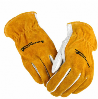Forney #F53123 Split Back Cowhide Leather Driver Work Gloves (Men's M)
